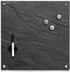Zeller Memoboard 'Schiefer' anthrazit 40 x 40 x 1,6 cm