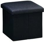 Kesper Sitzhocker schwarz 38 x 38 x 38 cm