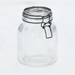 Zeller Vorratsglas mit B&uuml;gelverschluss 1,4 l 12,8 x 17,4 x 12,8 cm