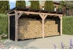 SKAN HOLZ Holzunterstand 'Holm 2' anthrazit 500 x 144 cm