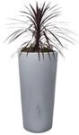 GARANTIA Regentonne 2in1 'Stone' silver 210 l inklusive Pflanzschale