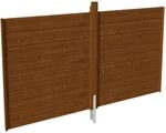 SKAN HOLZ R&uuml;ckwand Profilschalung nussbaumfarben 363 x 200 cm