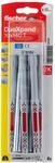 Fischer Langschaftd&uuml;bel-Set 'DuoXPand' &Oslash; 10 x 140 mm T mit Senkkopfschraube,