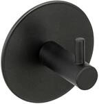 Sch&ouml;ner Wohnen Kollektion Wandhaken 'Meleto' Edelstahl schwarz matt &Oslash; 7 x 5 cm,