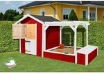 Weka Kinderspielplatz 275 x 122 cm rot
