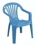 PROGARDEN Stapelsessel f&uuml;r Kinder 'Sedia Baby' hellblau 38 x 38 x 52 cm