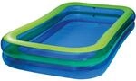 Happy People Planschbecken 'Family Pool' blau/gr&uuml;n 305 x 183 x 50 cm