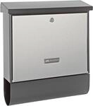 Burg-W&auml;chter Briefkasten 'London-Set' schwarz/edelstahlfarben