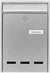 Briefkasten 'Pocket 5871 SI' silbern 21,5 x 31,5 x 7,5 cm