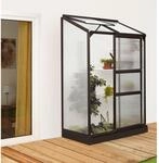 Vitavia Anlehngew&auml;chshaus 'Ida 900' 130 x 65 cm mit 4 mm Hohlkammerplatten schwarz