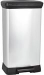 Curver Tret-Abfalleimer 'Deco Bin Metallic's' silber metallic 50 l
