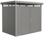 Biohort Ger&auml;tehaus 'HighLine 2' mit Doppelt&uuml;r 275 x 195 cm Quarzgrau metallic