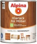 Alpina Klarlack transparent seidenmatt 750 ml