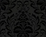 Livingwalls Vliestapete 'Flock 3' Ornamente schwarz 0,53 x 10,05 m