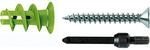 Fischer Gipskartond&uuml;bel 'GK GREEN' mit Schraube 22 mm 45 St&uuml;ck