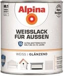 Alpina Wei&szlig;lack f&uuml;r Au&szlig;en gl&auml;nzend 750 ml