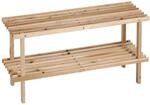 Zeller Schuhregal kiefernfarben 80 x 29,5 x 26 cm