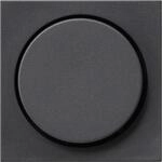 GIRA Abdeckung 'Standard 55' mit Drehknopf anthrazit matt 7 x 7 cm