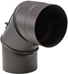 Firefix Rauchrohrbogen schwarz &Oslash; 150 mm