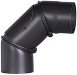 Firefix Rauchrohrbogen schwarz &Oslash; 120 mm
