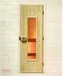 Weka Saunat&uuml;r Massivholz Glaseinsatz 61,8 x 182,5 cm