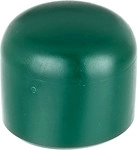 Pfostenkappe Kunststoff gr&uuml;n &Oslash; 34 mm