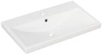 Fackelmann Waschbecken eckig 'Stanford SF70' wei&szlig; 70 x 16,5 x 45 cm