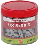 Fischer Runddose mit Universald&uuml;beln 'UX' &Oslash; 8 x 50 mm, 75 St&uuml;ck