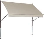 Angerer Freizeitm&ouml;bel Klemmmarkise 'Style' mit Volant/wasserabweisend 400 x 150 cm