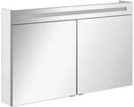 Fackelmann LED-Spiegelschrank 'B.Clever' wei&szlig; gl&auml;nzend 120 x 70,6 x 15,8 cm