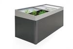 Biohort Fr&uuml;hbeetaufsatz f&uuml;r Hochbeet, quarzgrau-metallic 200 x 100 x 23 cm