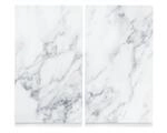 Zeller Schneidebrett 'Marmor' wei&szlig; 52 x 0,8 x 30 cm