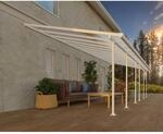 Palram-Canopia Terrassen&uuml;berdachung 'Feria' wei&szlig; 380 x 850 cm Polycarbonat