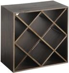 Kesper Weinflaschenregal Kiefernholz braun 50 x 25 x 50 cm