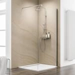 Schulte Walk In Dusche 'MasterClass' teilgerahmt, Chromoptik, 140 x 200 cm