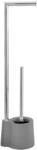 Wenko Stand-WC-Garnitur 'Avola' grau 13 x 70 x 16 cm