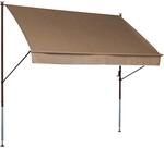 Angerer Freizeitm&ouml;bel Klemmmarkise 'Style' mit Volant/wasserabweisend 250 x 150 cm