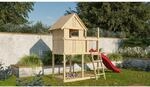 Karibu Kinderspielhaus 'Frieda' naturbelassene nordische Fichte 202 x 291 x 107 cm