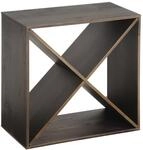 Kesper Weinflaschenregal Kiefernholz braun 50 x 25 x 50 cm