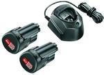 Bosch Akku-Starter-Set 'Power for All' Ladeger&auml;t und 2 x Akku 12 V, 1,5 Ah