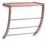 Zeller Handtuchregal naturfarben/chromfarben 38 x 40 x 24 cm