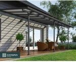 Palram-Canopia Terrassen&uuml;berdachung' Feria' anthrazit 294 x 610 cm Polycarbonat