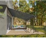 Palram-Canopia Terrassen&uuml;berdachung 'Feria' anthrazit 380 x 787 cm Polycarbonat
