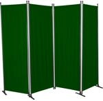 Angerer Freizeitm&ouml;bel Paravent 4-teilig Bezug Swingtex Polyacryl gr&uuml;n 165 x 228 cm