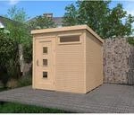 Weka Komfort-Gartenhaus, naturfarben, 295 x 301 cm
