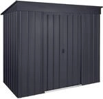 Globel Metallger&auml;tehaus 'Skillion S84' anthrazit 234 x 113 cm