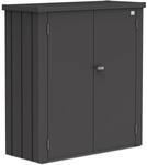 Biohort Terrassenschrank 'Romeo' Gr. M dunkelgrau-metallic 132 x 140 x 57 cm