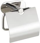 Wenko Toilettenpapierhalter 'Turbo-Loc Orea Shine' Edelstahl gl&auml;nzend, mit Deckel