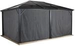 Sojag Vorhang-Set f&uuml;r Pavillon 'Meridien 1216' dunkelgrau