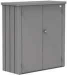 Biohort Terrassenschrank 'Romeo' Gr. M quarzgrau-metallic 132 x 140 x 57 cm
